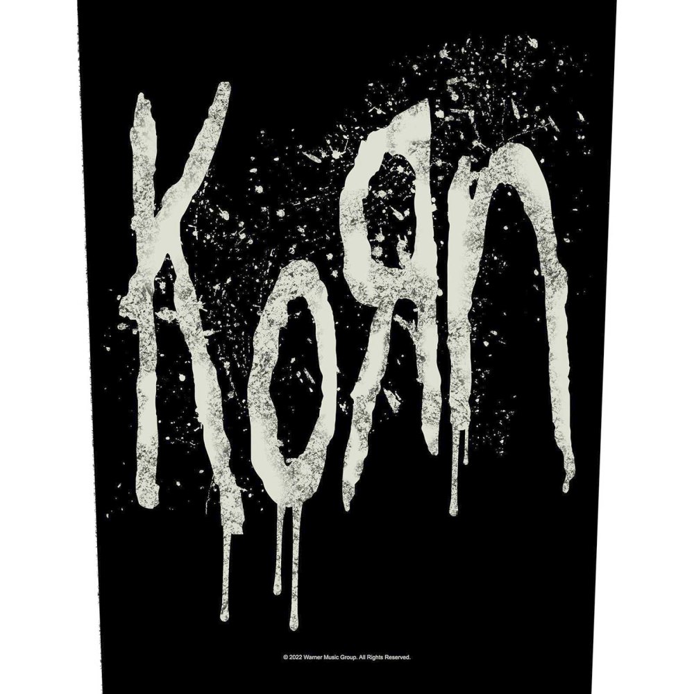 Korn - Splatter Logo Back patch - Black